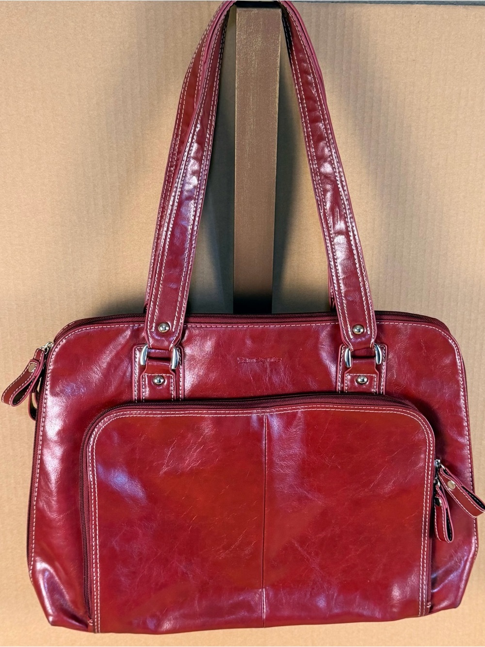 SAMSONITE Business Case Computer Tablet Bag A-Frame Laptop Tote (Red), EUC